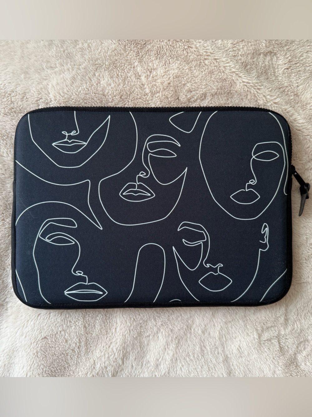 Society6 Padded Laptop Sleeve 13” Faces in Dark
